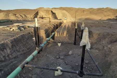 توسعه گازرسانی در دامنه کوه تفتان